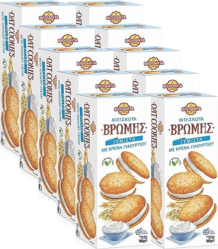 Cookies Doppelkekse gefüllte Hafer-Kekse mit Joghurt-Creme 1800g aus Griechenland