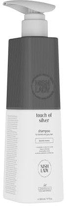 Nishlady Touch Of Silver Hair Shampoo 503 ml - Blonde Renew Haarshampoo, Für Blondes und Graues Haar
