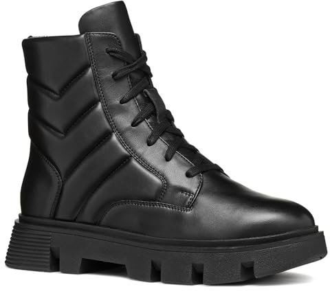 Geox D Vilde G, Stivale alla Caviglia Donna, Nero, 37 EU