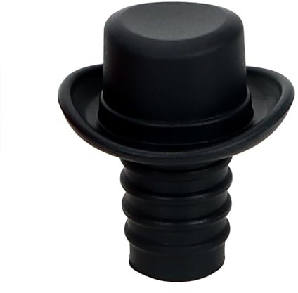 Weinverschluss,Flaschenverschluss 10 stücke Wein Stopfen Silikon Lustige Flasche Stecker Bier Soda Kork Flasche Kappe Abdeckung Formale Hut Interessante Geschenke Bar Werkzeuge (Color : Black)