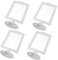 TOPBATHY Doppelseitiger Bilderrahmen Tischaufsteller Set 4 StüCk FüR 10X15 Cm Bilder Elegante Fotoanzeige Aus Kunststoff Ideal FüR Wohnraum Und BüRodekoration