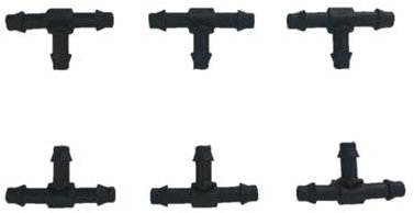 DRIPALIA - Te para Microtubo de riego por goteo de 4 mm - 10 Unidades -