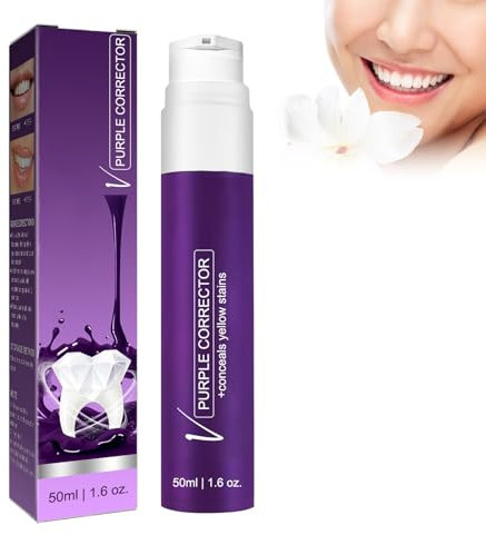 Grgowe 2PC V34 Purple Whitening Toothpaste,Dentifricio Viola Dentifricio Sbiancante,Dentifricio Viola Denti Bianchi,V34 Dentifricio Viola,Rimuove Le Macchie Dei Denti Mantiene La Bocca Alito Pulito