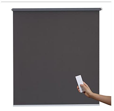 Window Shades Motorized Roller Shade Blinds Blackout Shades Cordless Remote Control Window Automated Blinds with Remote Control Window Decoration with Multi-level Leaves(100cm wide)