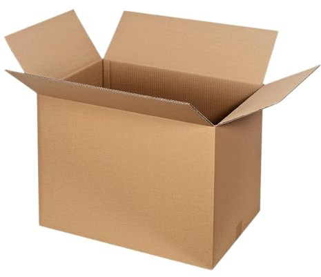 Faltkartons Wellpappe 2-wellig braun 580 x 285 x 200 mm FEFCO 0201, 15 Stück