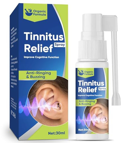 Tinnitus Relief Spray, Tinnitus Relief for Ringing Ears, Effektive bei akutem & chronischem, unterstützt bei Ohrengeräuschen & Schwindel