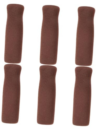 FRCOLOR 6pcs Walking Aid Handle Covers Thick Non Slip Crutch Grips for Elderly Replacement Cane Handle Cover Sponge Padding for Walking Sticks and Crutches