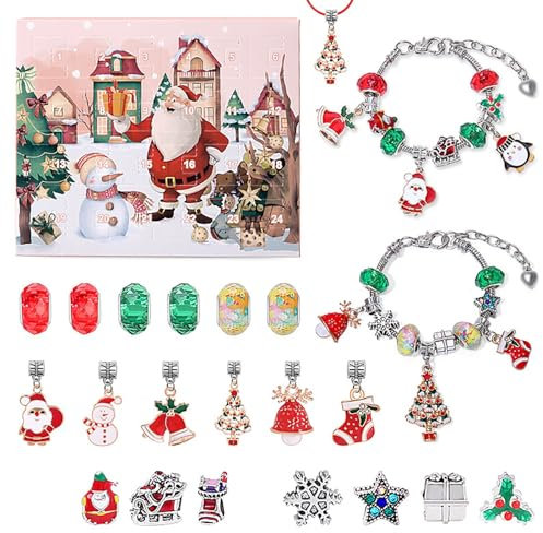 24-tägiger Adventskalender, Überraschungsblindheit für den Weihnachts-Countdown, festlich, täglich, ideal für Familie, Freunde, Kinder UnH247 (20X17X1.5CM)