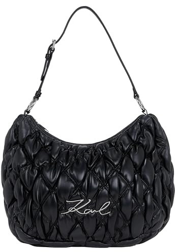KARL LAGERFELD Sac Hobo K/Signature Kuilt couleur noire, Noir , Medidas: 12 x 38 x 28 cm