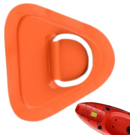 Generisch Paddle Board D Rings, Rubber Boat Rope Buckle, Surfboard Ropes Buckles Patch for Paddles Boards, Inflatable Boats, Kayak Accessories, Adhesive Tie-Down Mount use in Water Sports