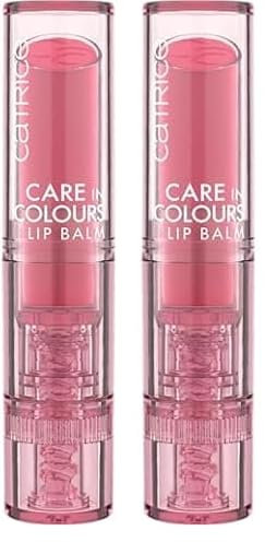 Catrice Care In Colours Lip Balm, Nr. 070, Pink, feuchtigkeitsspendend, pflegend, natürlich, glänzend, vegan, ohne Alkohol, ohne Konservierungsstoffe, ohne Parabene, 2er Pack (3g)
