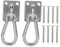 ibasenice Hängematten Aufhängeset Heavy Duty Karabiner mit Deckenhaken Robustes Zubehör für Hängematten Einfache Installation Vielseitig Einsetzbar