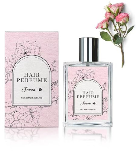 Parfum capillaire pour femme, Spray nourrissant et hydratant longue durée au parfum floral de rose douce, pour une brillance éclatante et un parfum frais et romantique