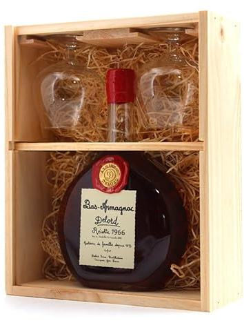 Coffret 2 Verres Armagnac Delord 1966 70cl