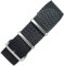 time+ Militär G10 Perlon-Uhrenarmband – wählen Sie Farbe und Breite (18 mm, 20 mm, 22 mm), Schwarz/gebürstet, 22mm, Militär