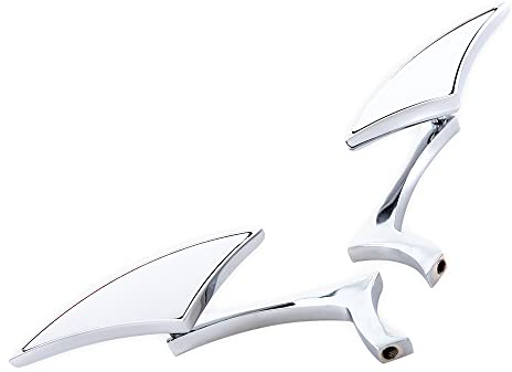 Universal Motorräder Seitenspiegel mit Schraube 8mm / 10mm für Motorrad Street Bike Cruiser Chopper