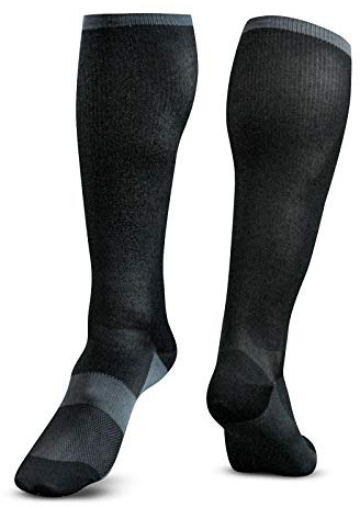 Champro Herren Hockey-unterziehsocken Hockey Baselayer Socke, Schwarz, L (1er Pack)