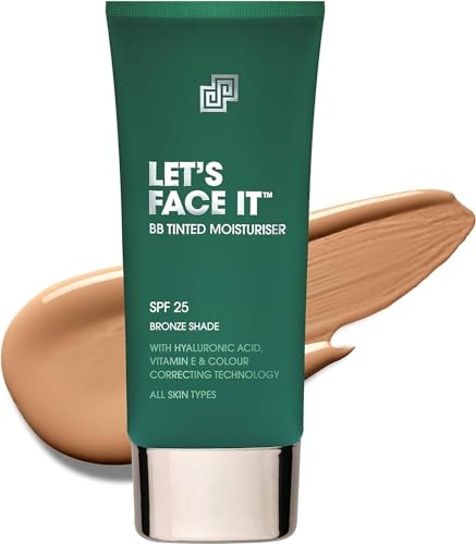 Shakeup - Getönte Feuchtigkeitscreme für Herren, SPF25, 24 Stunden Feuchtigkeitszufuhr, mattierend, einfache Anwendung, veganes Make-up, 50ml (Bronze, 50ml)
