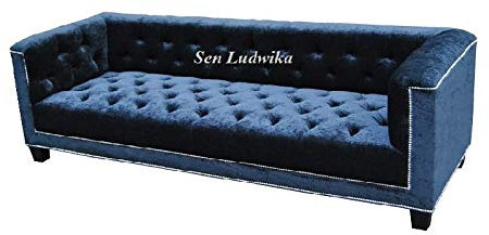 JVmoebel Elegante Design Couch Polster Chesterfield Sofa Couchen Sofas Dreisitzer Samt