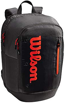 Wilson Tennisrucksack Tour, Bis zu 2 Schläger, Rot/Schwarz, WR8011401001