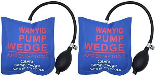 WANYI Square Air Wedge Pump Up Bag Heavy Duty Pump Wedge Alignment Tool Shim Powerful for Car Door Window Frame Fitting Install Shim Wedge(2 Packs)