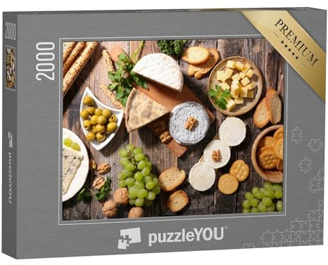 puzzleYOU: Puzzle 2000 Teile „gemischter Käse“ – aus der Puzzle-Kollektion Küche, Essen und Trinken