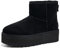 UGG Damen Classic Mini Platform Mode-Stiefel, Black, 38 EU