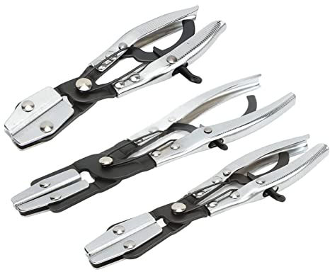 Schlauchzangen-Set, rostfrei, 20,3 cm, 25,4 cm, 30,5 cm, automatische Verriegelung, Schlauchschellen, Zangen-Set, verschleißfest, für Bremskühler, Gaskraftstoffleitungen