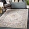 Surya Casablanca Vintage Teppich groß - Teppich Wohnzimmer 200x274 cm, Esszimmer, Schlafzimmer - Orientalischer Teppich Boho Style - Carpet Living Room, Bunter Muster, Taupe und Creme