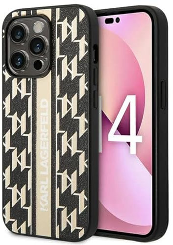 KARL LAGERFELD KLHCP14XPGKLSKW Hülle für iPhone 14 Pro Max 6,7 hardcase braun/B