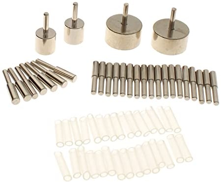 The Beadsmith Wig Jig, 30 pc Peg Kit–Large & Small Metal Rounds, Metal Pins 2 Sizes, Plastic Guards & Storage Case–Make Wire Components & Jewelry Designs Exclusively w/beadsmith (Wig-A-Ma-Jig Deluxe)