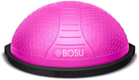 Bosu Halbball-Trainer für Zuhause für Kraft- und Flexibilitätstraining, mit langlebigem, platzfestem Material und Handpumpe, Polyethylen (PE)