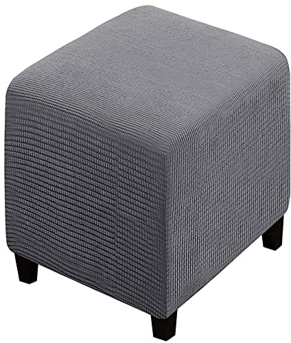 Ottomane Schonbezug Hockerbezug, 40x40/50x50/60x60 Hocker Husse für Fußhocker Quadratisch/Rechteckig, Stretch Bezug Ottomane Abdeckung Überzug Hocker Protector Waschbar Hockerabdeckung ( Color : #15 ,
