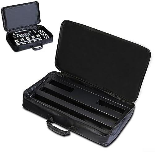 DAZZLEEX Borsa Leggera Portatile Per Pedaliera Per Chitarra, Per Effetti E Pedaliere, Custodia Per Il Trasporto, Di Grandi Dimensioni, 58 X 33 X 10cm
