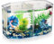 UKCOCO Piccolo Acquario Betta: Piccolo Acquario Trasparente Piccolo Acquario con Partizione Mobile Vasca per Lallevamento di Pesci per Pesci Rossi Betta 7. 86X4. 72X4. 32 Pollici