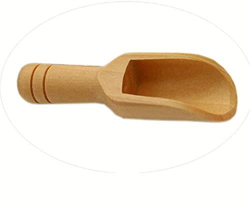 Mini Wooden Spoons Small Wooden Salt Spoon Spice Spoons Bath Salt Scoop for Spices Beans Rice Tea Flour Sugar Bath Salts Coffee