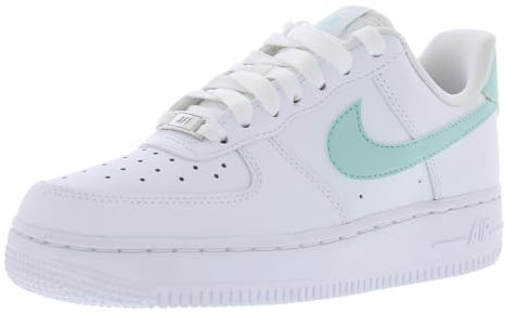 NIKE Damen Air Force 1 Sneaker, White Jade Ice, 43 EU