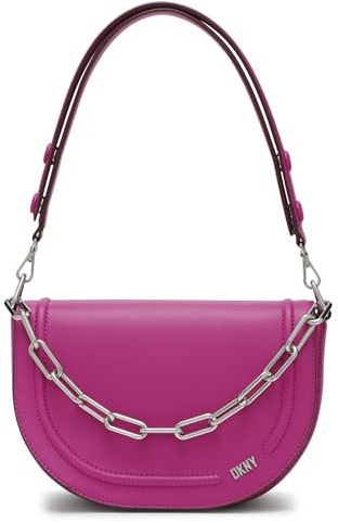 DKNY Women's Casual Everyday Shoulder Bag, Dark Orchid