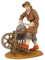 AC - Figura de afilador para belén navideño 9 x 6,5 x 4 cm, durexina, Figura de oficios Decorativa Nacimiento, Pesebre, Navidad, decoración Tradicional