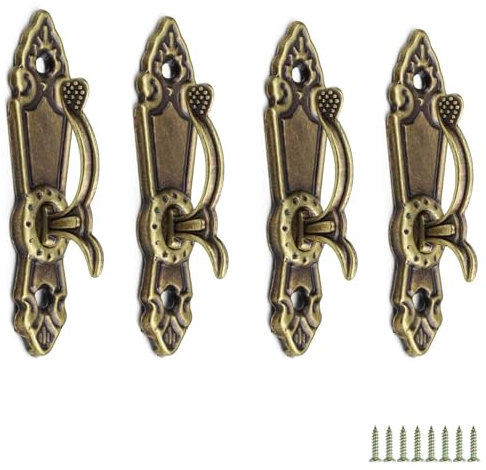 Ganchos Cortinas, 0XBIT 4 Piezas Recoge Cortinas Aleación Zinc, Corbata Amarre Cortina con Tornillos, para Cortinas Pared, Cortinas Ventana, Toalla, Bolsa