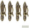 Ganchos Cortinas, 0XBIT 4 Piezas Recoge Cortinas Aleación Zinc, Corbata Amarre Cortina con Tornillos, para Cortinas Pared, Cortinas Ventana, Toalla, Bolsa