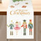 Aitsit Weihnachten Tischläufer Nussknacker Weihnachtsdeko Winter Wasserabweisend Tischläufer Modern Weihnachtstischläufer Für Drinnen Und Draußen Party Küche Esstisch Dekoration 40×180cm
