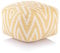 Amago home Kelim Sitzwürfel 50x50 H35cm Pouf Fußhocker Sitzhocker Bodenkissen Fußschemel Farbe gelb