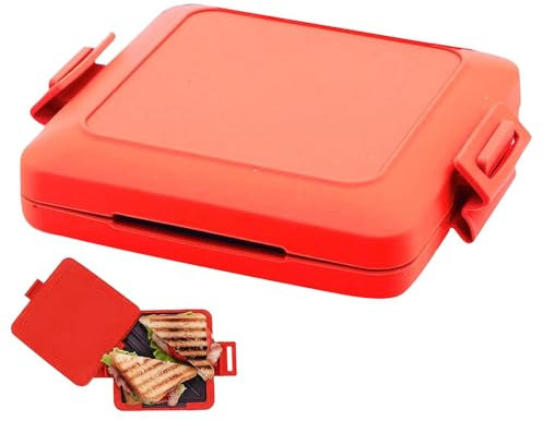 Microwave Toastie Sandwich Maker, Micros Munchy Microwave Toastie Maker, Microwavable Toastie Maker, Microwave Sandwich Maker, Toastie Maker with Adjustable Silicone Straps, Wireless