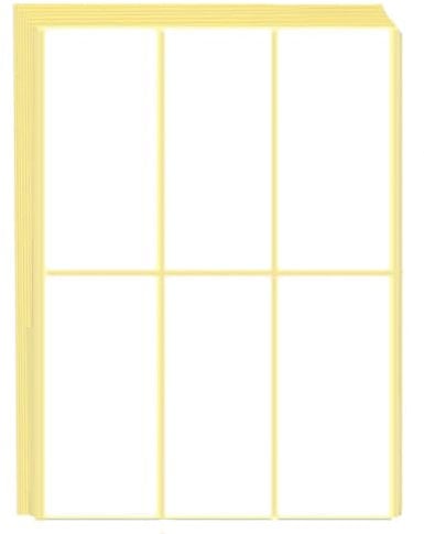 180 Stück, 100 x 50 mm, Aufkleber Etiketten Selbstklebend Klebeetiketten zum Beschriften - Weiß