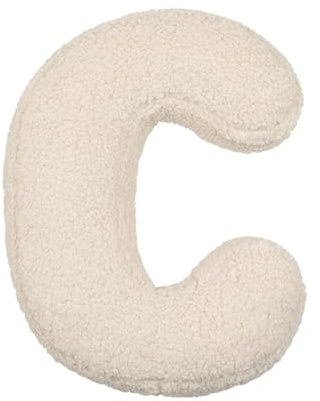 LUNCHS Alphabetkissen, Initialenkissen, Buchstaben-Sofakissen, Buchstabenkissen mit englischem Alphabet von A bis Z für Sofa, Schlafzimmer, Wohnzimmerdekor (C), 40 x 35 x 10 cm