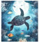 Selbstklebende Magnetfolie für Geschirrspüler, Schildkröte, 66 x 58,4 cm