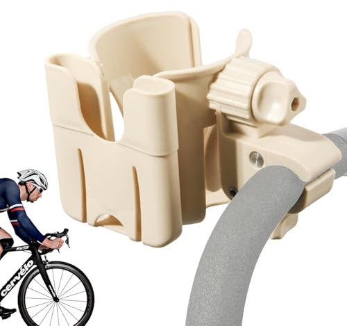 Soporte para bebidas Cochecito con soporte para teléfono móvil, soporte para bebidas para cochecito de bebé, accesorio multifuncional para cochecito, soporte para bebidas, práctico para bicicletas