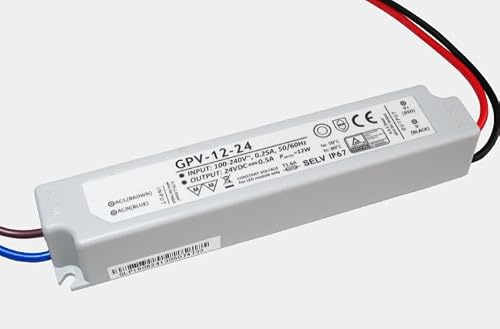 LED Netzteil (GMV) 24V DC, 0.5A, 12W Trafo wasserfest (IP67)
