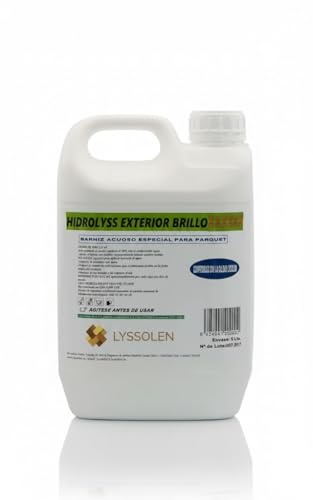 LYSSOLEN - Barniz Exterior para Madera al Agua - Acabado Mate 1L - Barniz Acrílico de Alta Protección UV y Resistencia Climática - Protección y Decoración para Maderas de Exterior - Incoloro
